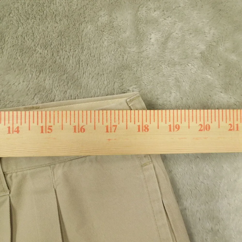 Chaps Ralph Lauren Vintage Men's‎ Khaki Pleat Front Shorts size 40